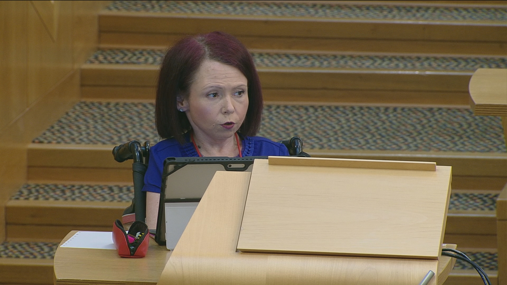 Pam Duncan-Glancy was elected as the first wheelchair user to the Scottish Parliament. (STV News)