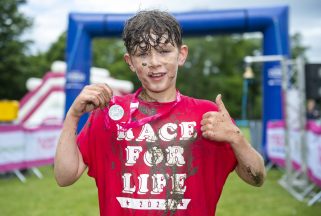 West Lothian schoolboy Leo Barker leads charge against cancer at Pretty Muddy Edinburgh