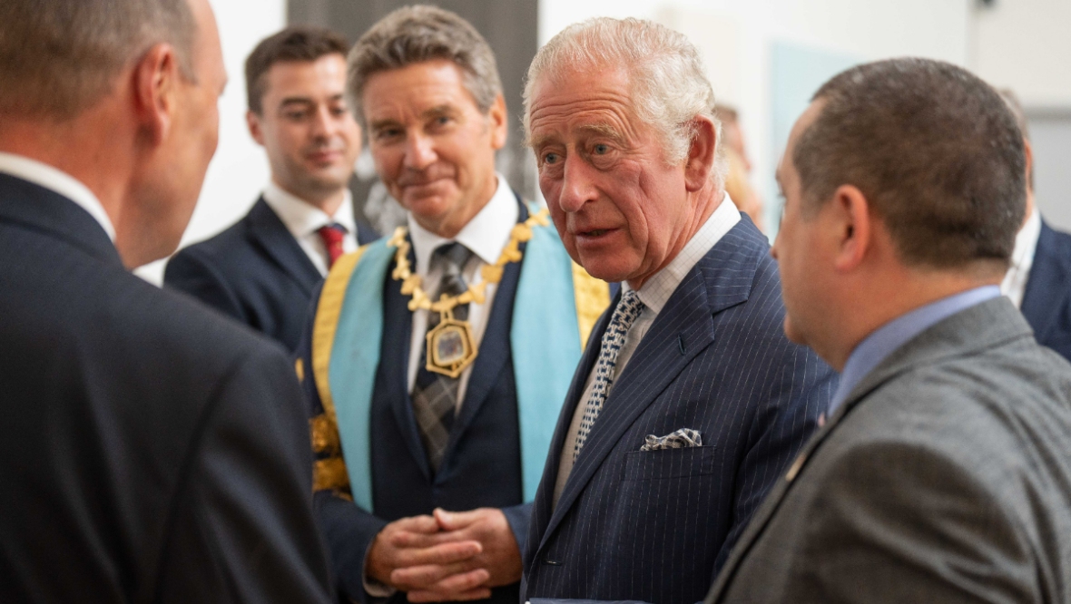 Prince Charles previews sculpture paying tribute to NHS staff at Royal College of Surgeons in Edinburgh amid Covid