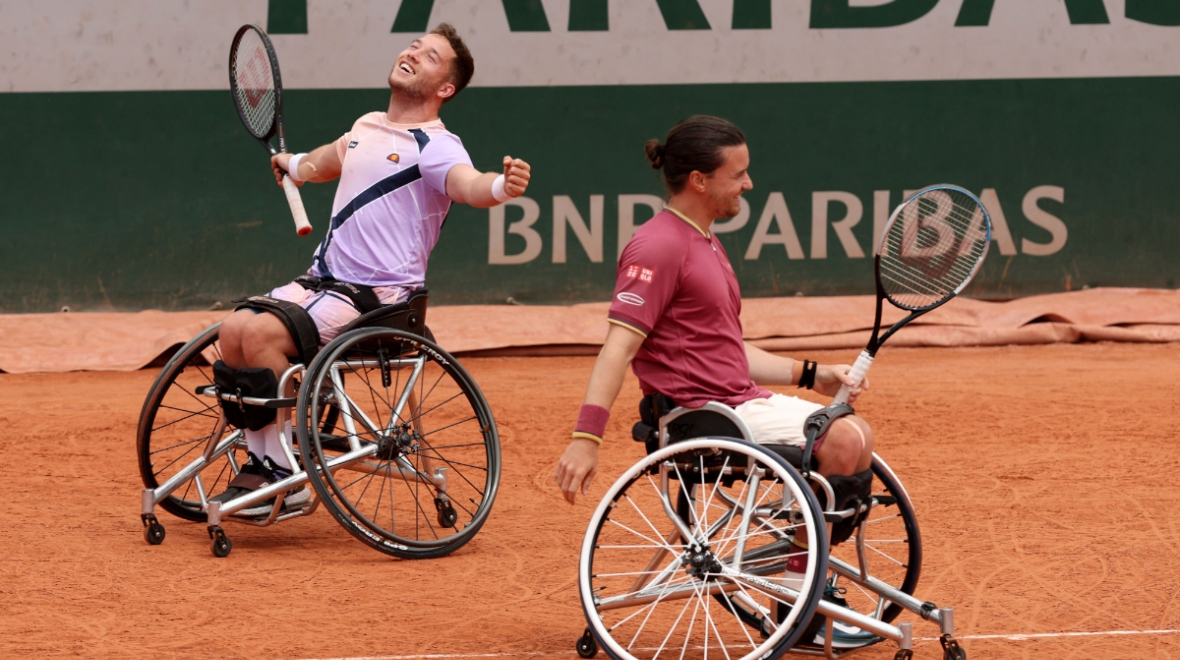 Gordon Reid and Alfie Hewett seal tenth grand slam in a row with French Open success