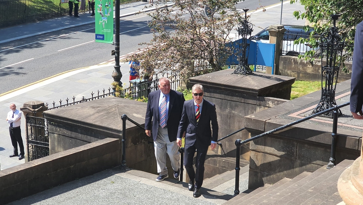 Richard Gough is among those in attendance at the private ceremony. 