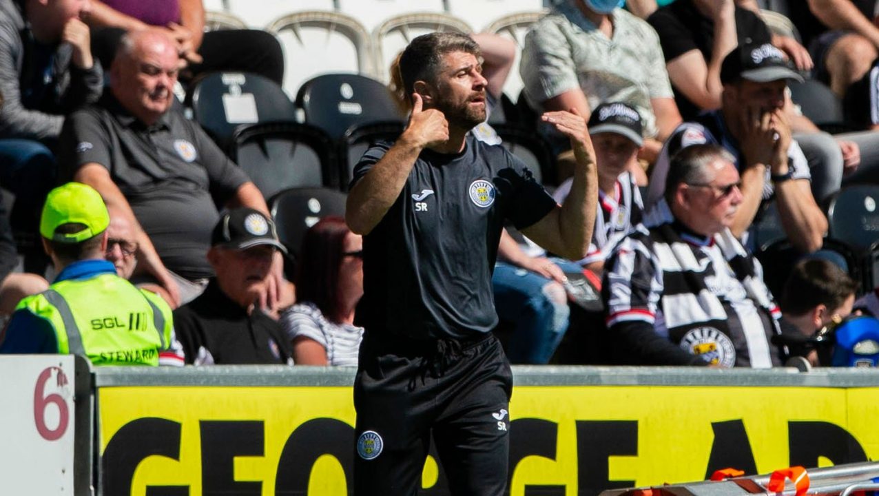 St Mirren manager Stephen Robinson calls for patience after loss to Arbroath
