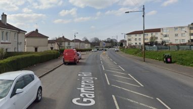 Police Scotland hunt for three suspects following attempted murder at premises on Gartcraig Road, Glasgow