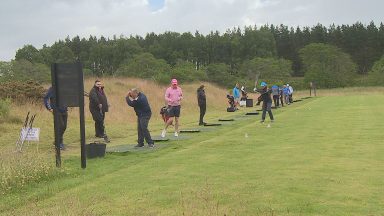 A group of blind and visually impaired golfers have been battling it out for an Open title, in the Highlands