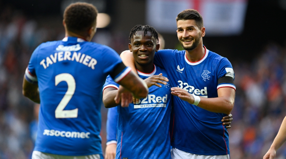 Matondo only change for Rangers in huge night for Van Bronckhorst against Hearts at Ibrox