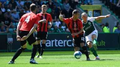 League Cup round-up: Hibs thump Clyde, Arbroath beat St Mirren, Kilmarnock win at Fraserburgh