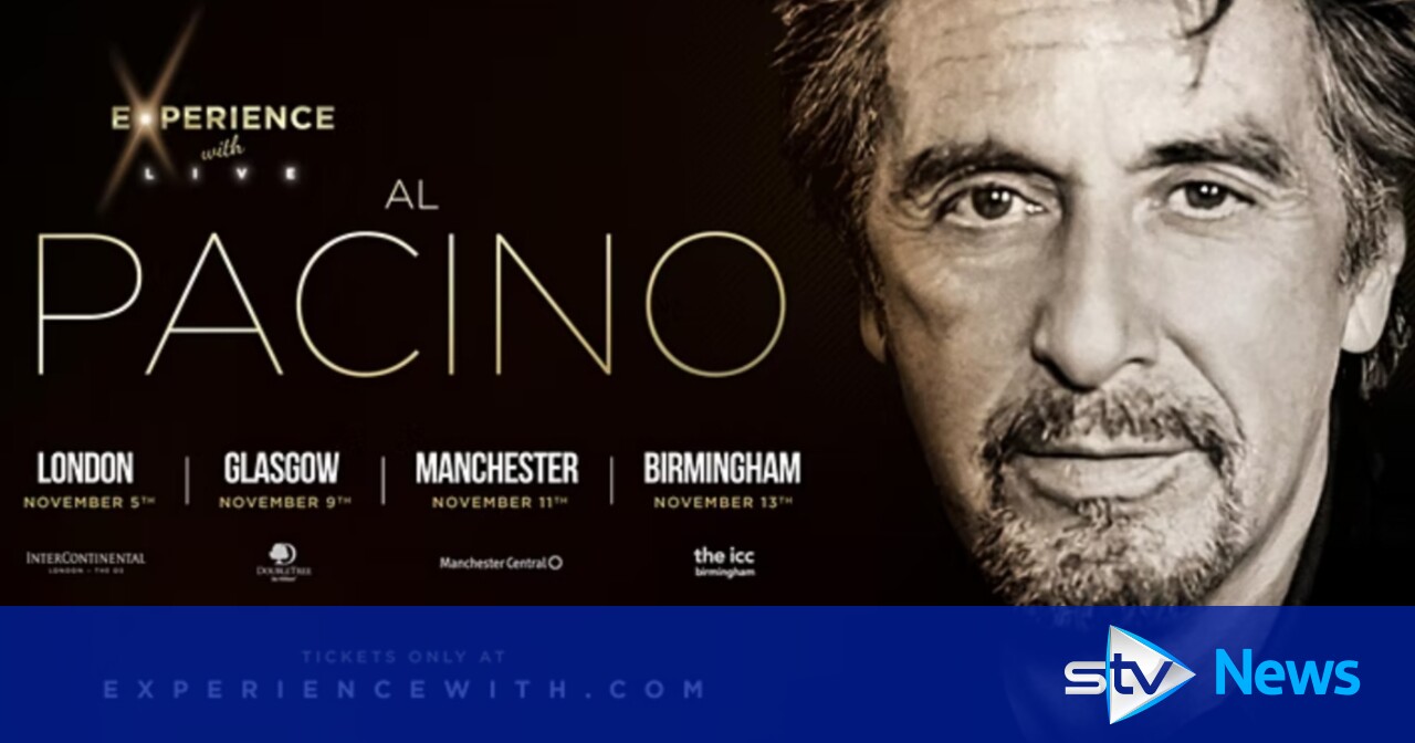 Al Pacino brings UK tour to Scotland in 'once in a lifetime opportunity