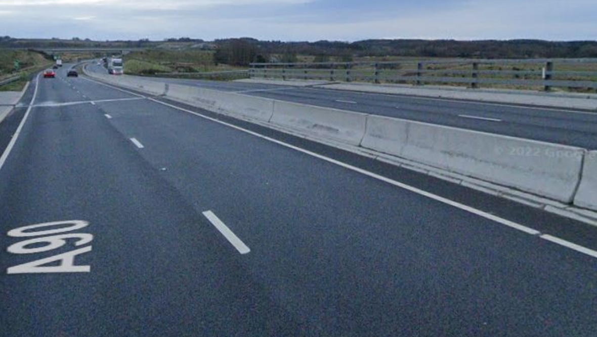 Three taken to hospital after car collides with speed camera van on the A90, Aberdeenshire