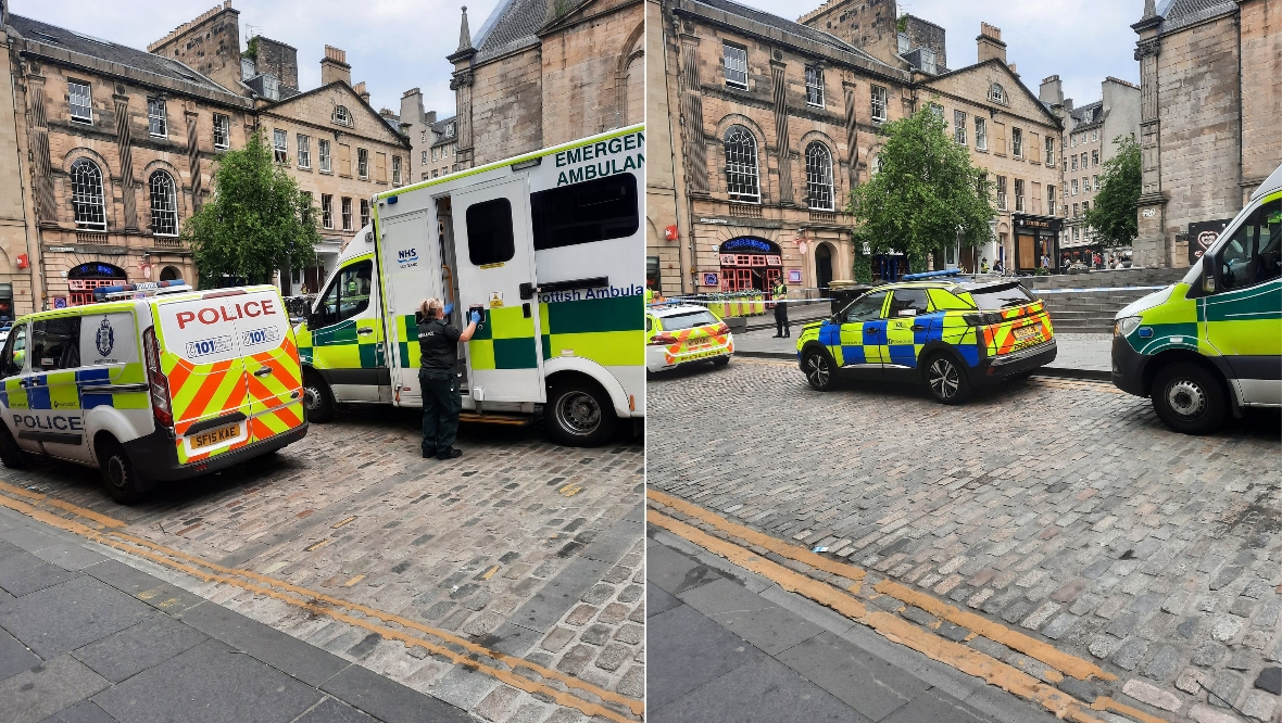 Death of man found at Hunter Square near Edinburgh’s Royal Mile is ‘not suspicious’, say police