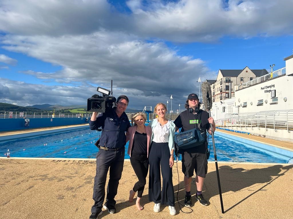 The team at Gourock Outdoor swimming pool.