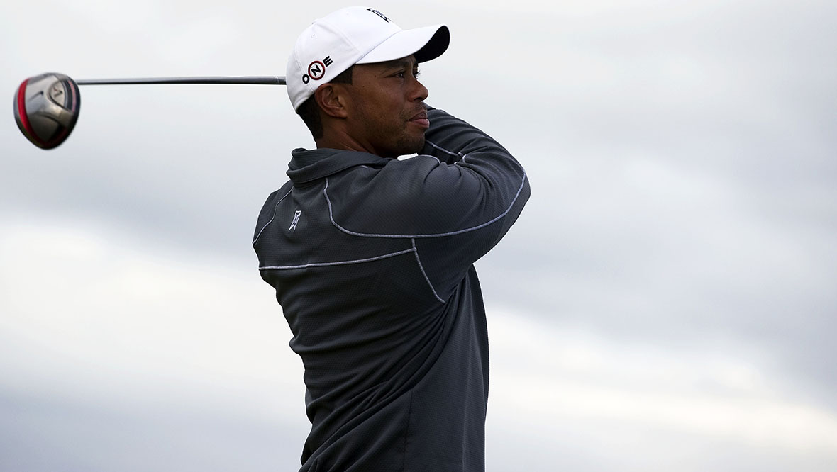 Woods in action at St Andrews in 2010.