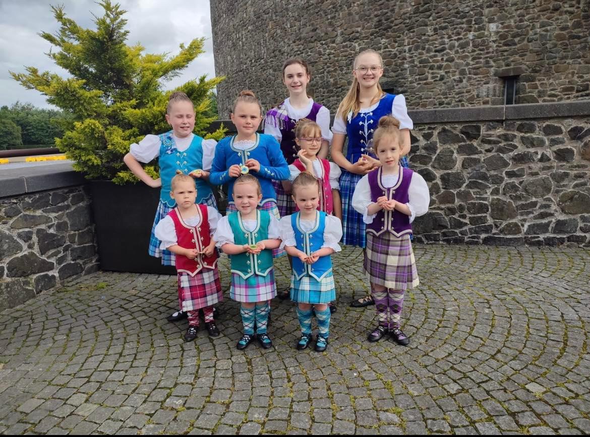 Her friends from the Margaret Rose School of Dance also performed at Loch Lomond Shores on Sunday. 