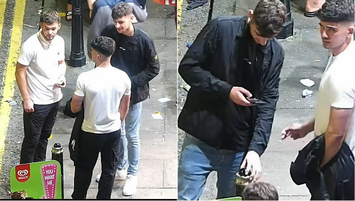Aberdeen police release images of three men after ‘serious assault’ left man ‘permanently disfigured’ on Union Street
