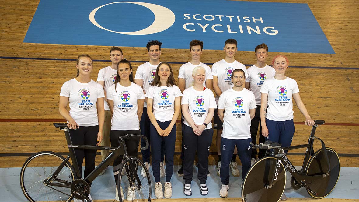Team Scotland cyclists.