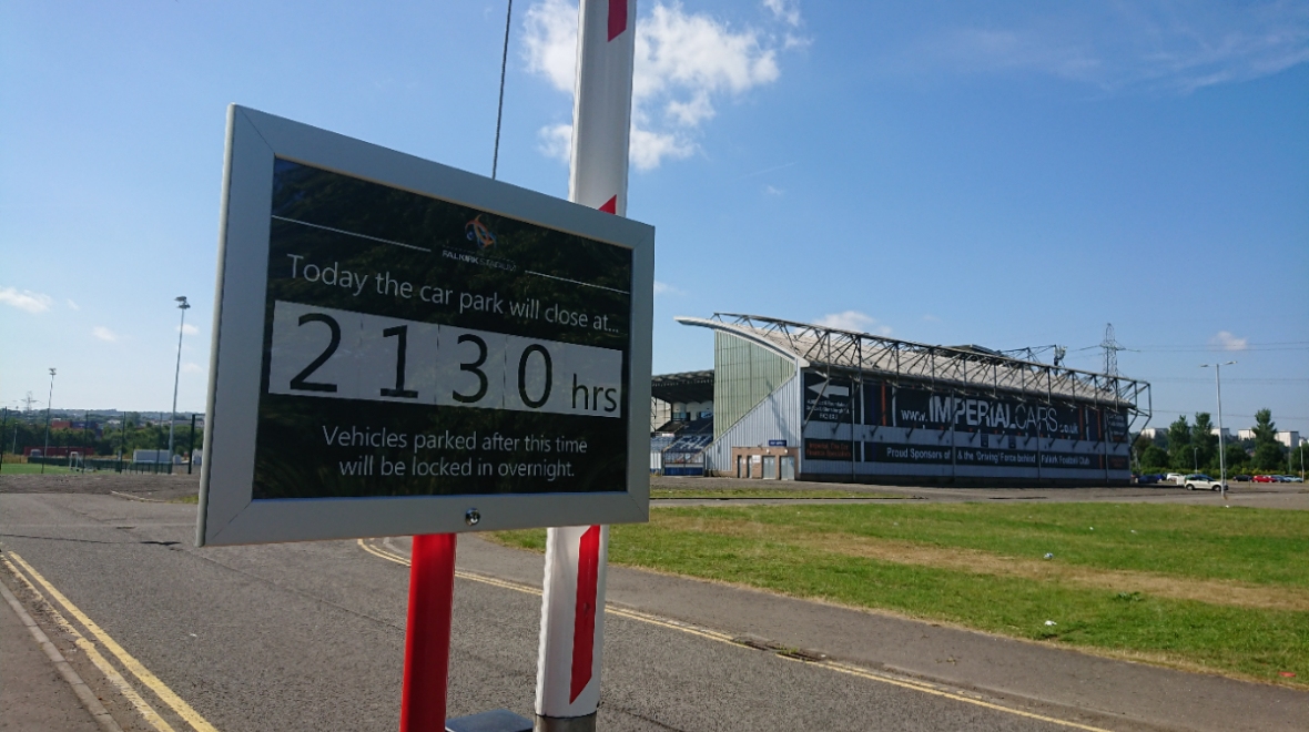Barriers erected at Falkirk Stadium to prevent ‘boy racers wreaking havoc’ in car park