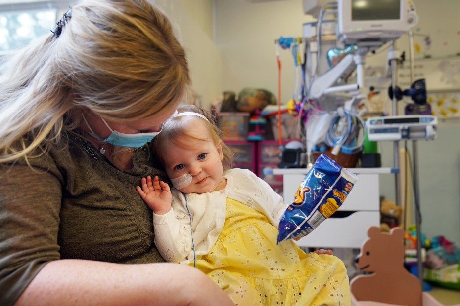 Cheryl Adamson with her 18-month-old daughter Beatrix Adamson-Archbold, from Burnopfield, County Durham.