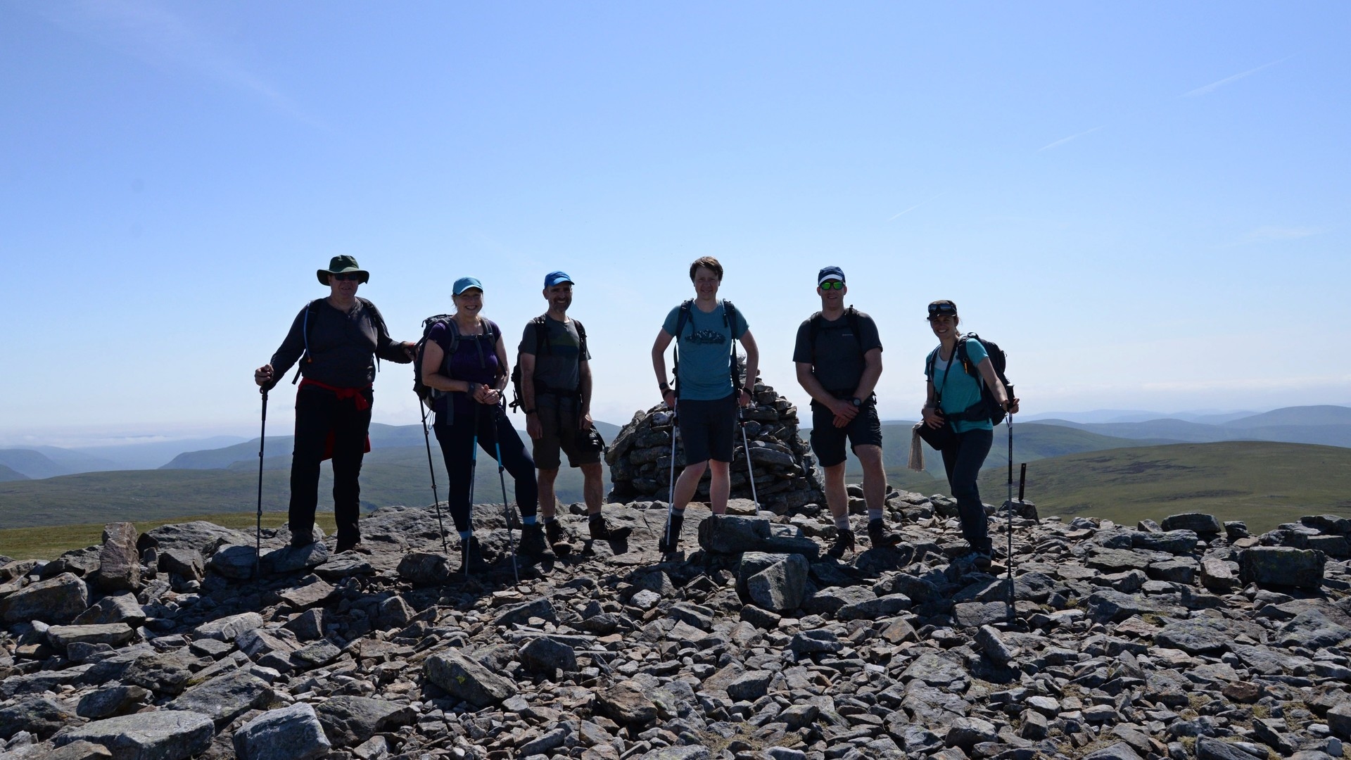 A group of hillwalkers gathered the samples. 