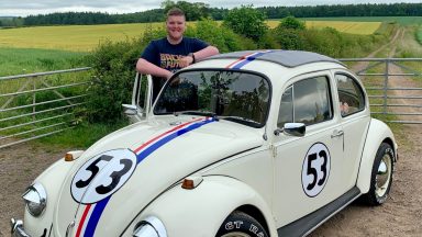 Movie fanatic from Midlothian spends £3000 recreating iconic Disney car Herbie the Love Bug