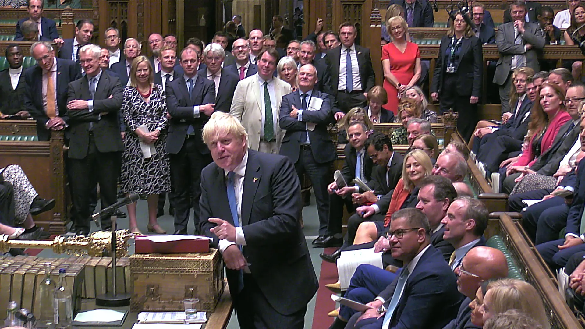 Johnson defended his record in No 10 as he made his final PMQs appearance. 