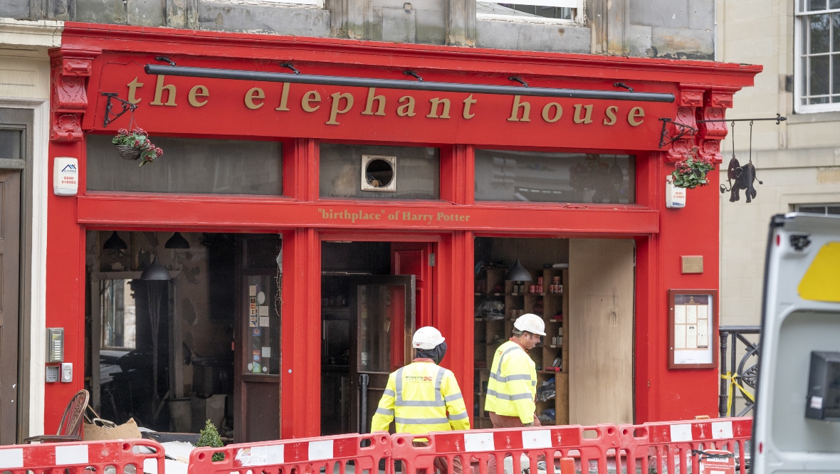 Owner of Harry Potter café The Elephant House says Edinburgh business in ‘limbo’ following fire