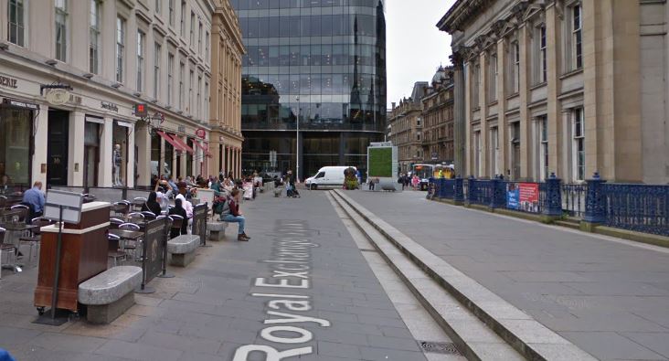 Five teens charged following disturbance with ‘weapons’ in Royal Exchange Square, Glasgow