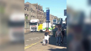 Pedestrian in hospital after being hit by lorry near Morrison’s on King Street, Aberdeen