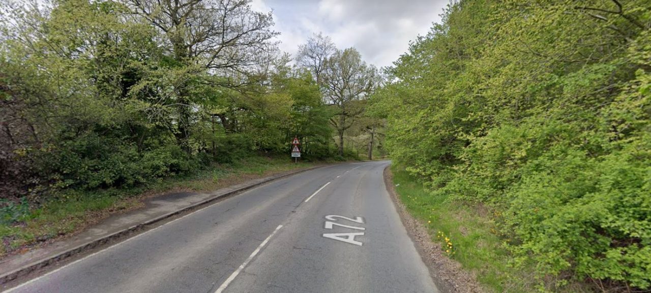 A 60-year-old man has died following a crash in the Scottish Borders. Emergency services were called to the incident which occurred at around 10.25am on Thursday on the A72 near Neidpath Castle.