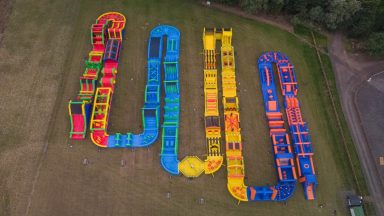 Tartan Titan: World’s longest inflatable assault course unveiled in Edinburgh’s Conifox Adventure Park