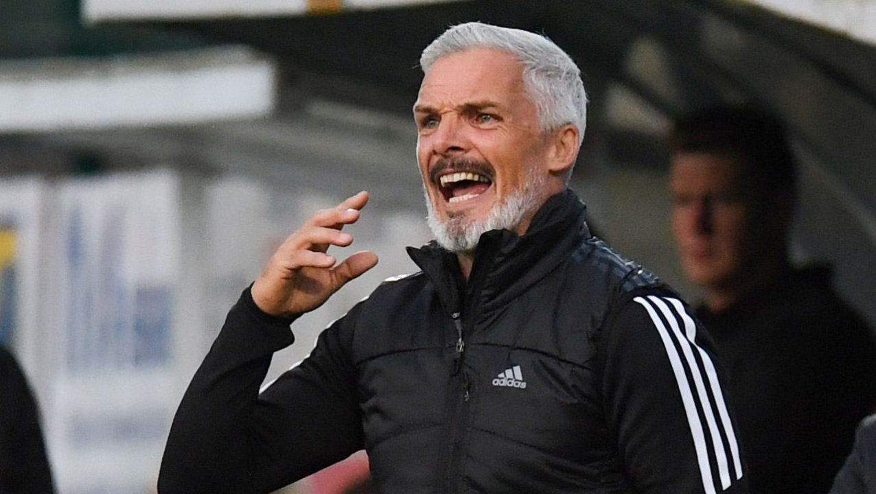 Aberdeen manager Jim Goodwin warns his interviews may become ‘very boring’ after eight-game Scottish FA ban