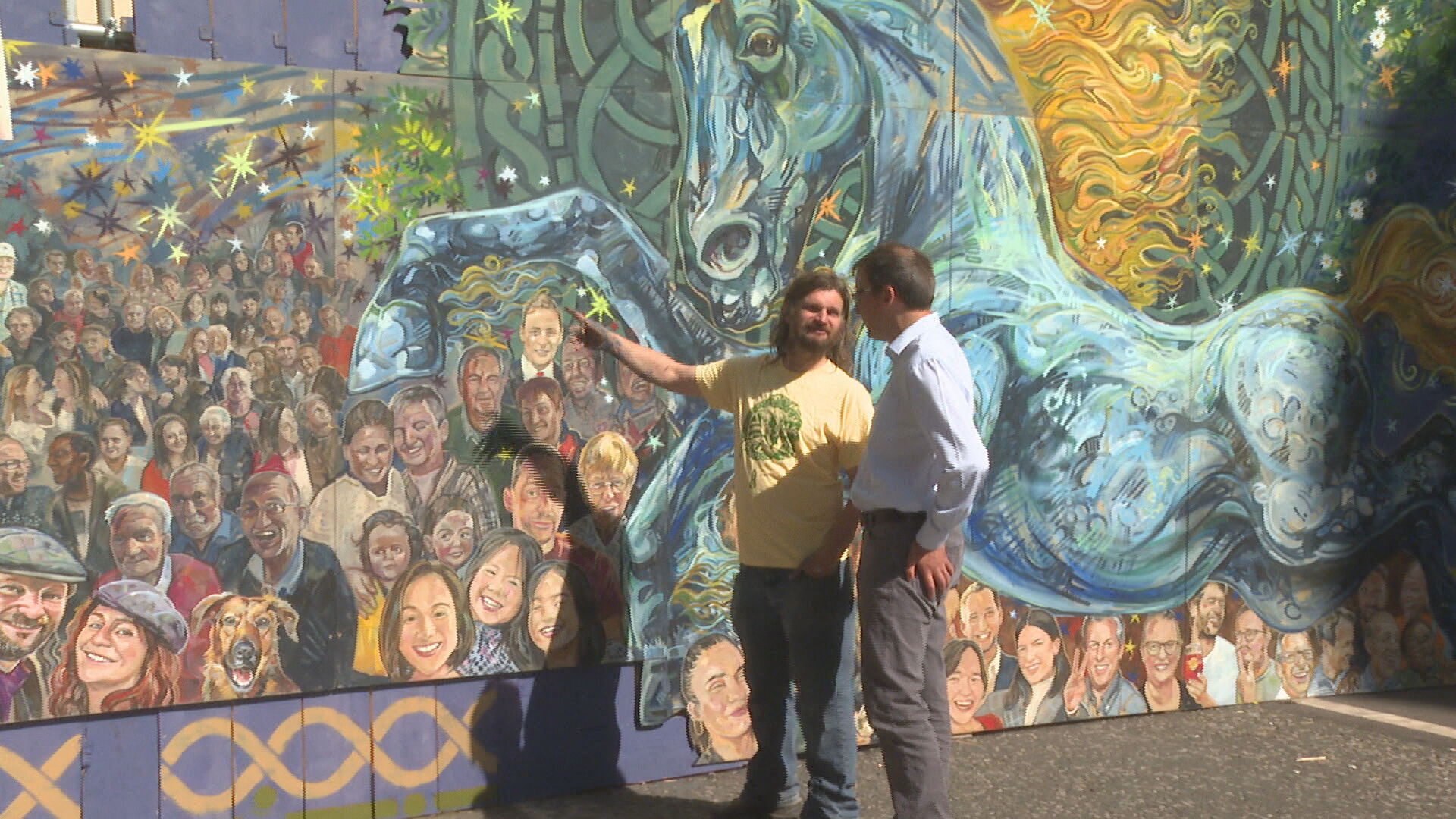 Councillor Scott Arthur expects the work of art to bring crowds to the area in construction. 