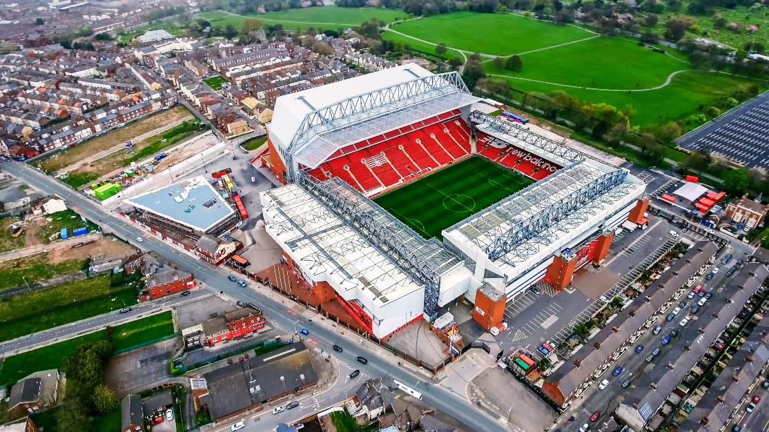 Anfield Stadium is home to Liverpool FC, slated to take on Rangers this autumn. 