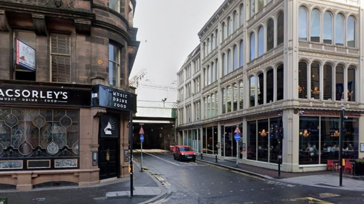 Man in critical condition after being hit by bus on Midland Street in Glasgow city centre