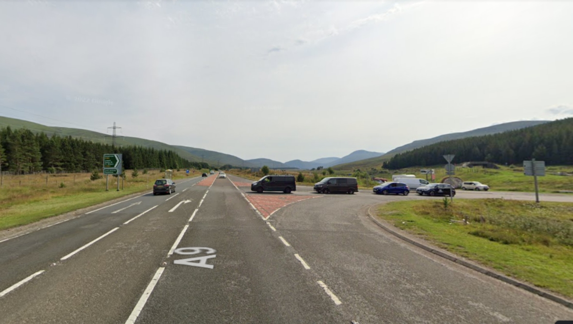 Man airlifted to hospital following three-vehicle crash which shut down A9 near Dalwhinnie