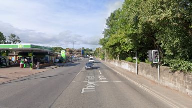Teenage girls taken to hospital after being hit by vehicle on Thornliebank Road, Glasgow