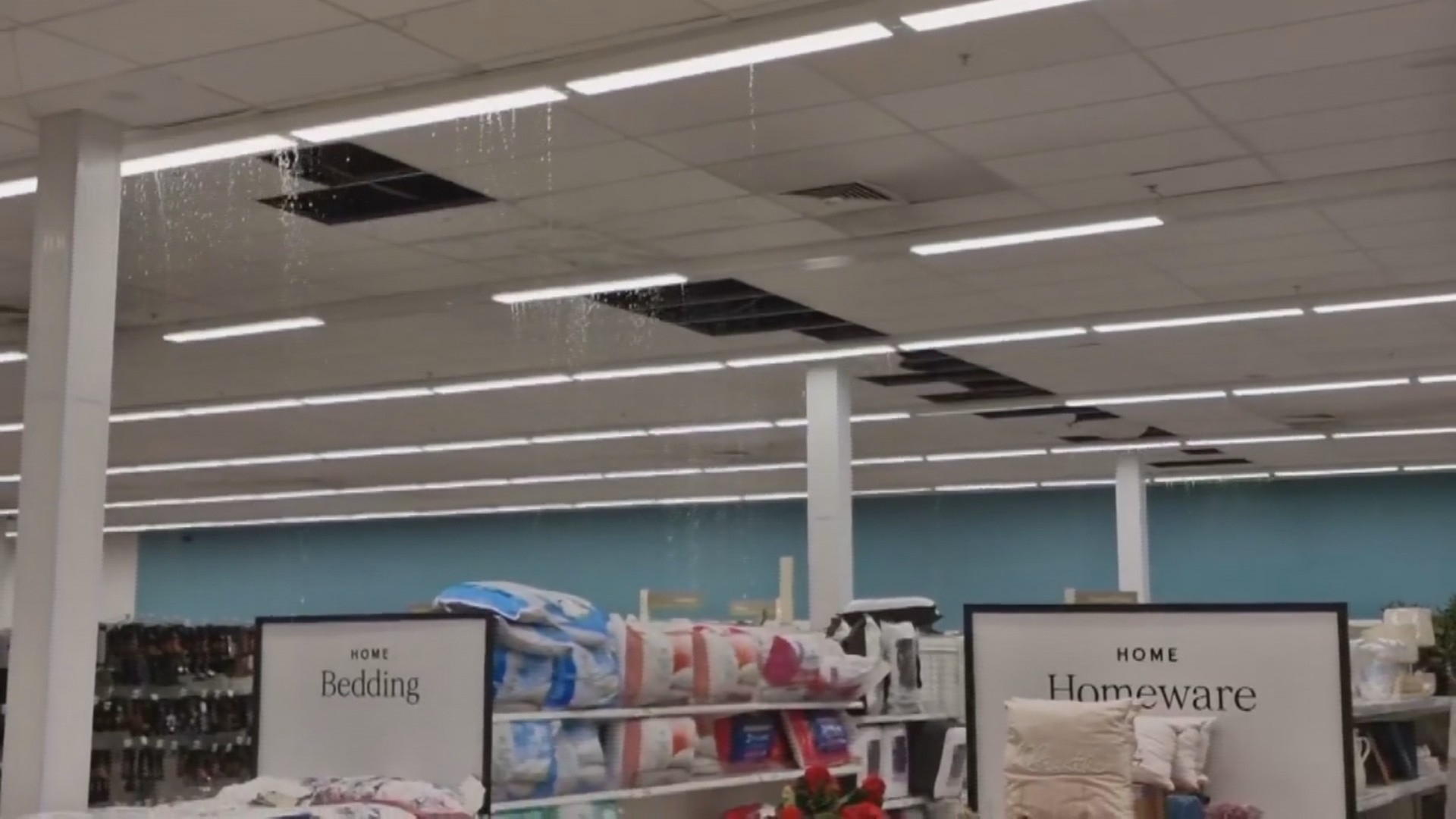 Tesco in Inverness was flooded.