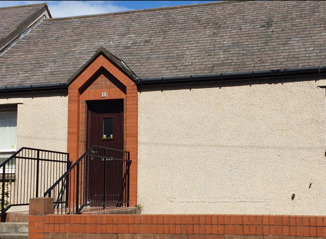 The door was replaced as part of the Warmer Home Scotland initiative five years ago. 