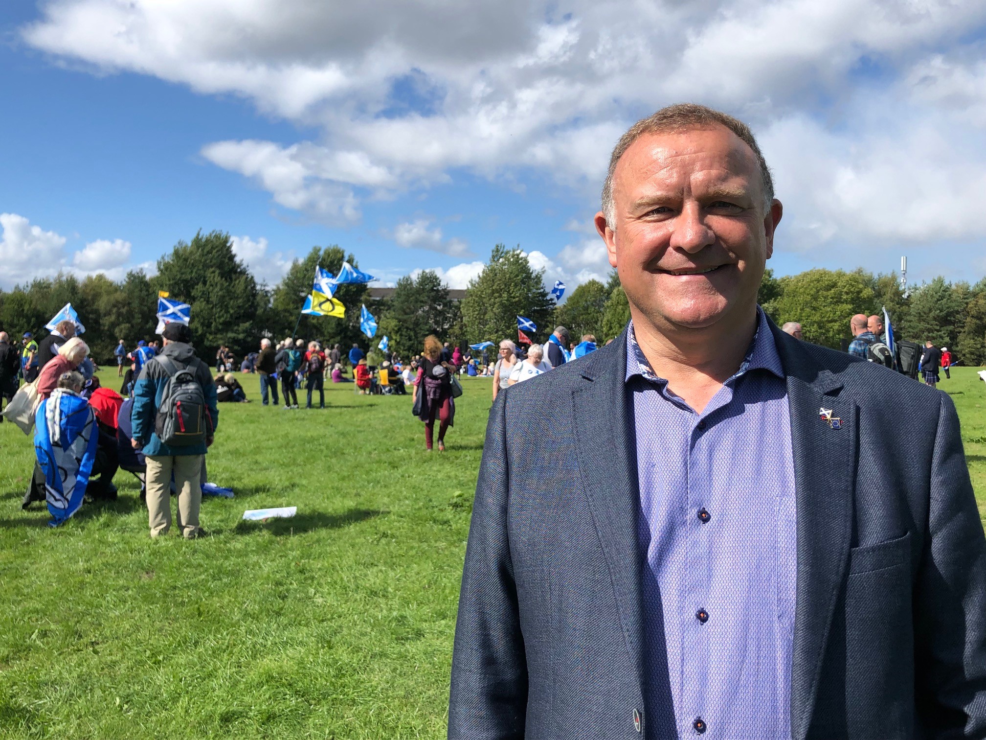 MP Drew Hendry hailed the largest pro-independence march turnout in the region since the onset of the pandemic.