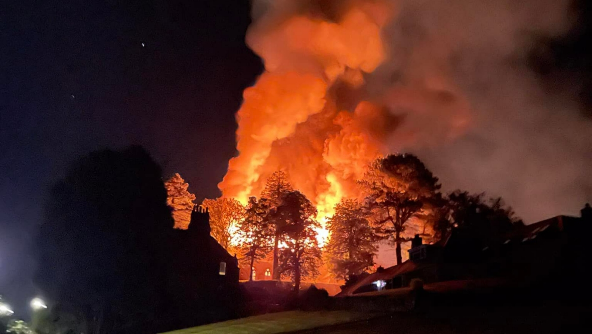 Corbelly Hill convent was extensively damaged in a fire