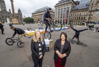 UCI cycling showcases ‘power of the bike’ in George Square takeover