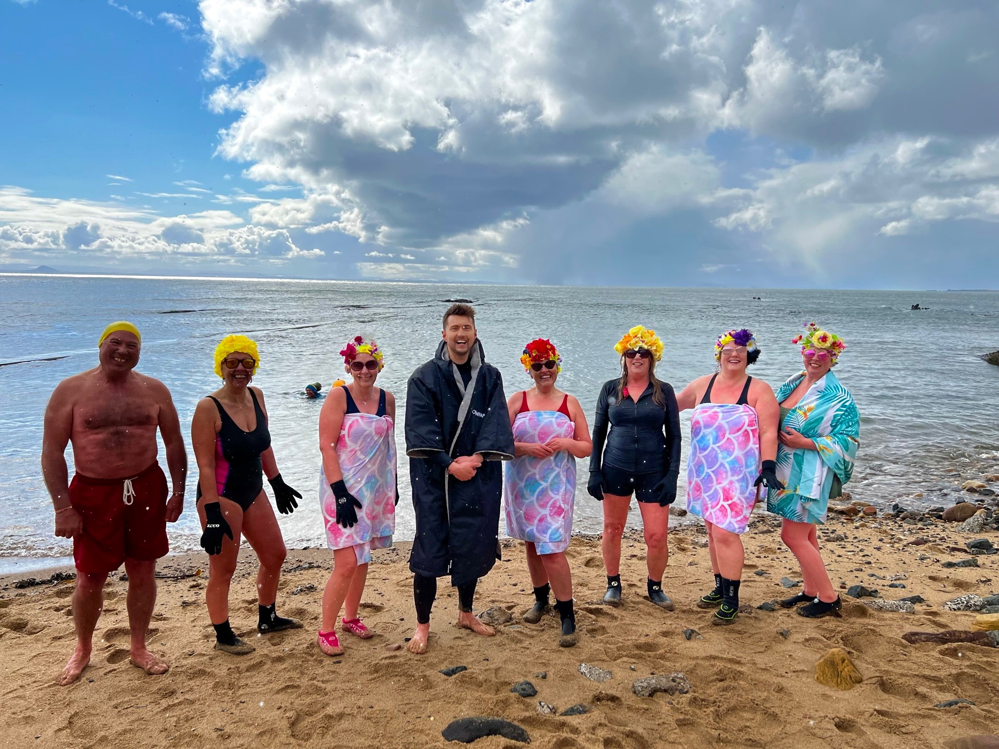 The Pittenweem 'menopausal mermaids' swimming group was a highlight of Sean's journey. 
