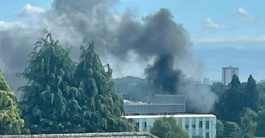 Firefighters battle blaze at Cancer Research UK Beatson Insitiute in Glasgow