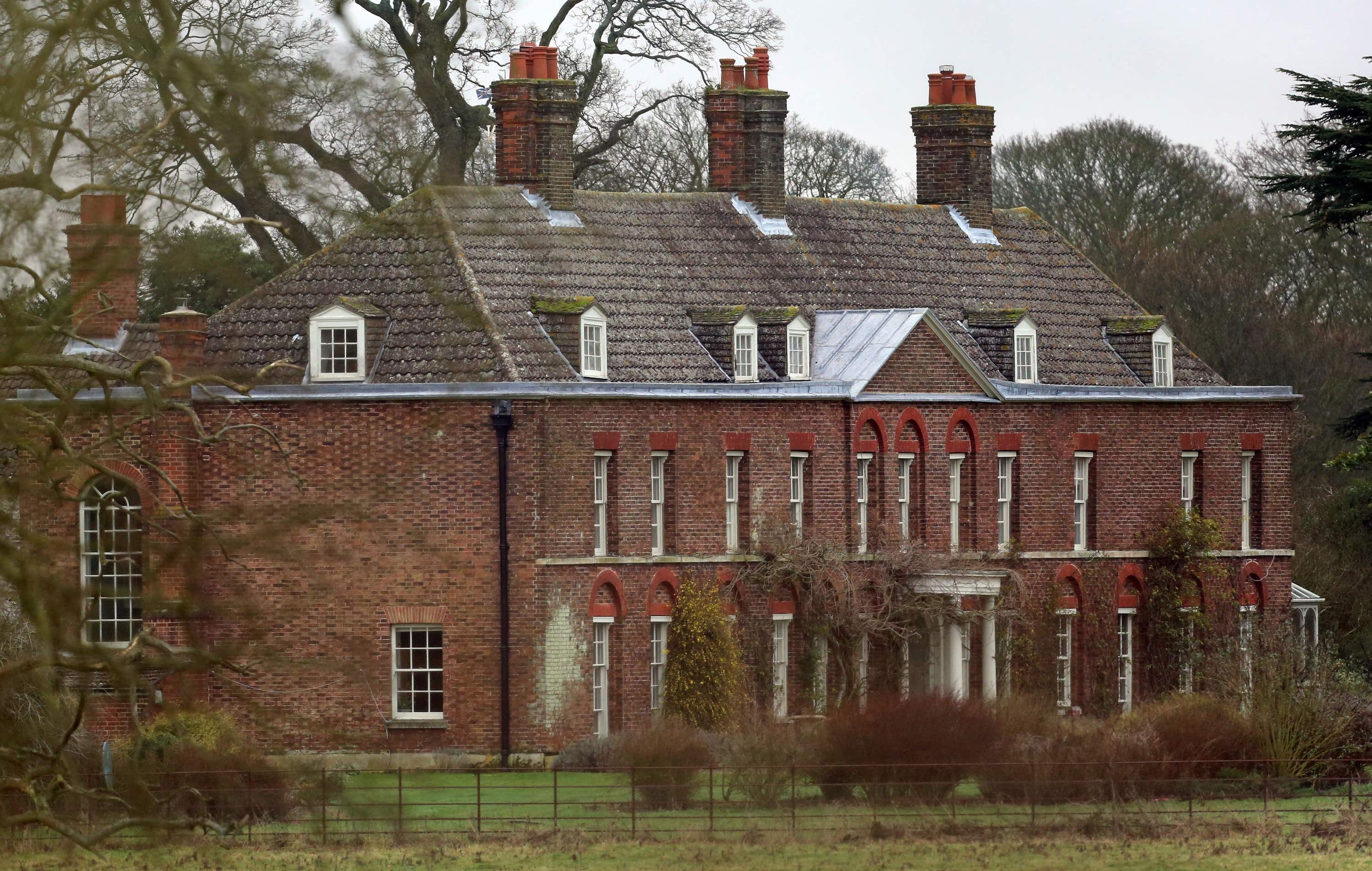 Anmer Hall on the Sandringham estate in Norfolk.