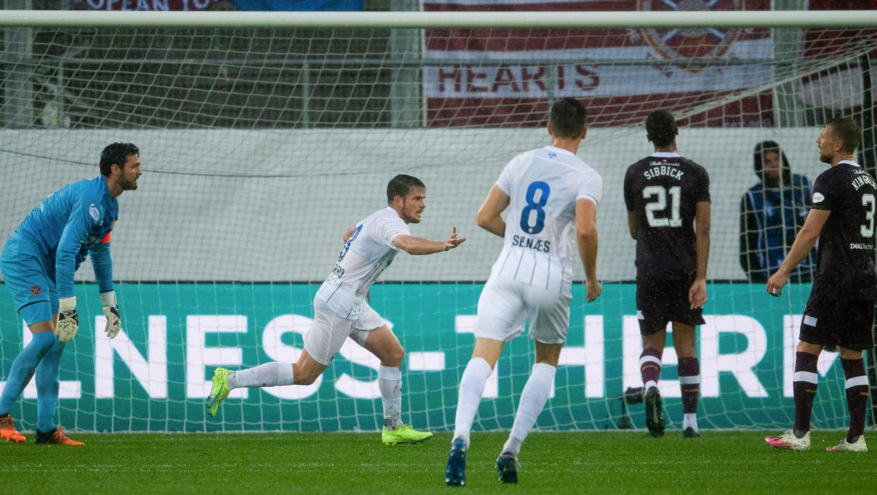 Hearts lose 2-1 to FC Zurich in Europa League play-off first leg
