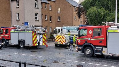 Man injured after bin lorry crashes into block of flats in Abbeyhill, Edinburgh
