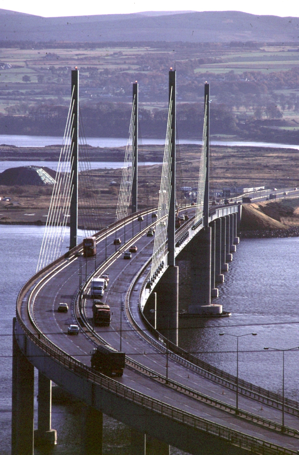 The bridge, which forms part of the A9 between Inverness and the Black Isle, was formally opened on April 6 1982 by the Queen Mother.