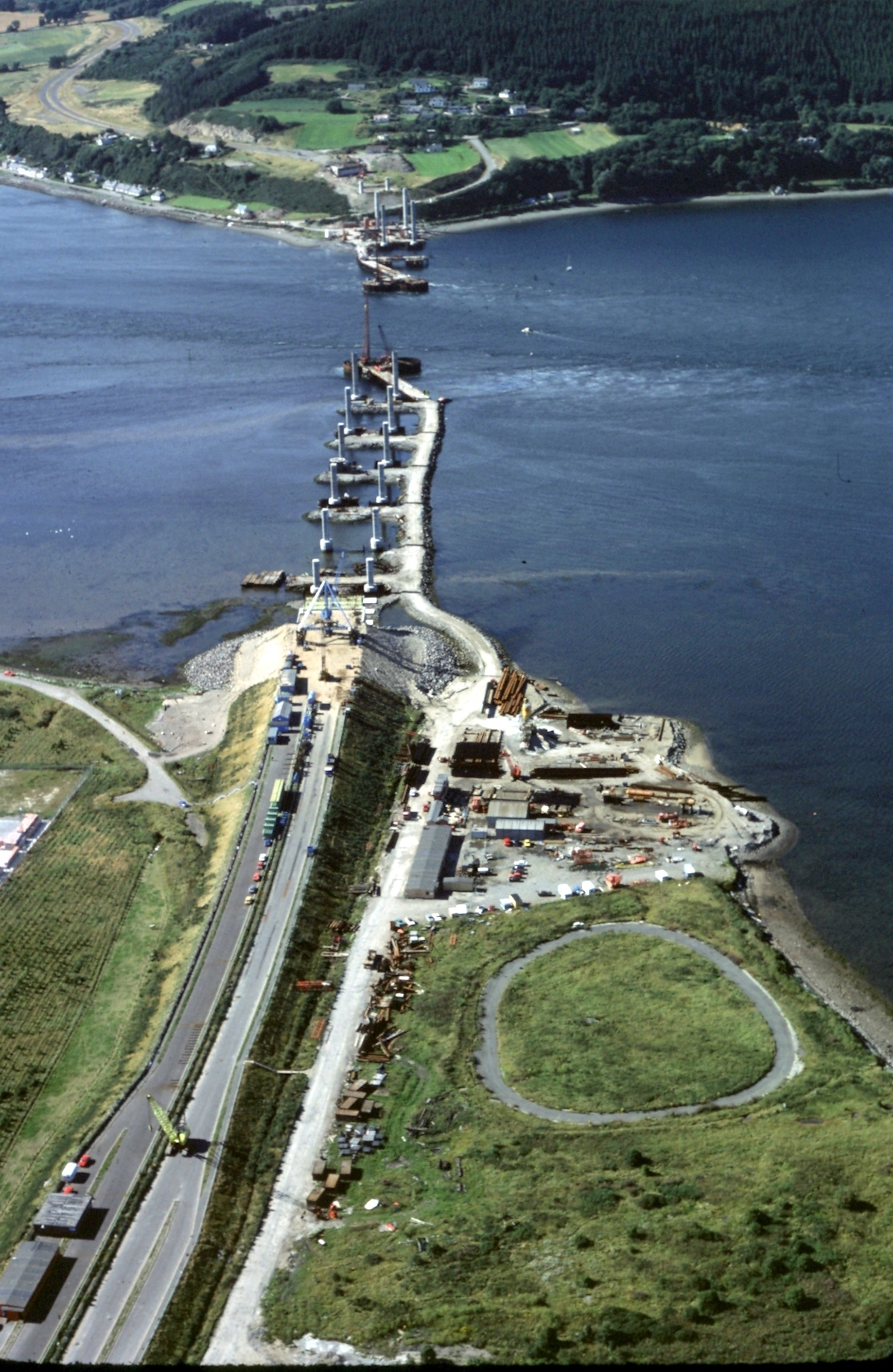 Kessock Bridge during construction