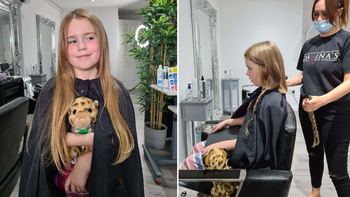 Caitlin was only six when she first heard of the Trust, and donated her hair a year later. 