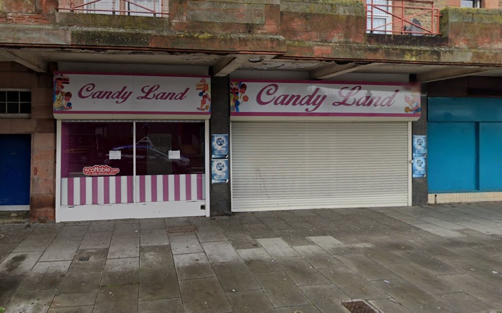 Candyland sweet shop in the city's Gorgie area