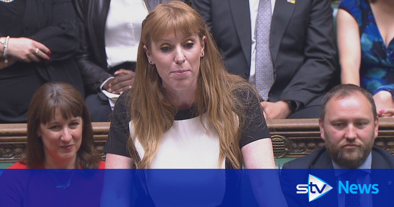 Deputy prime minister Angela Rayner stepping in for Starmer at PMQs