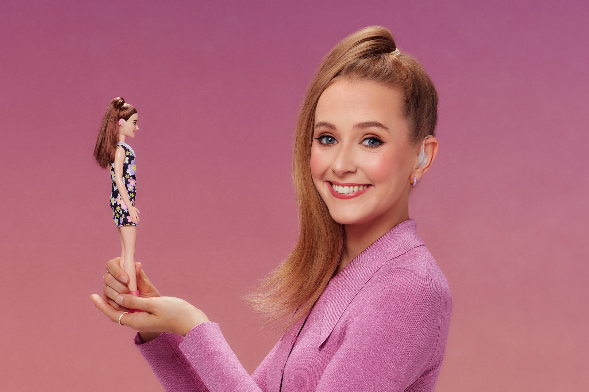 Rose Ayling-Ellis teamed up with Barbie to unveil their first ever doll with behind-the-ear hearing aids.